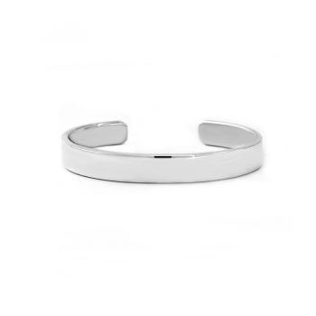 Sterling Silver 10mm Solid Flat Cuff