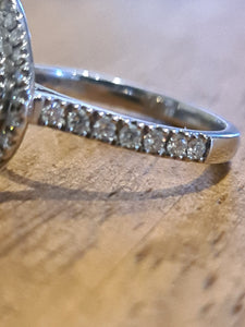 SOLD Stunning 18WG Pear Shape Diamond Engagement Ring