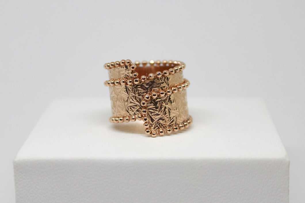 Glimmer Ring Sterling Silver Rose Gold plated