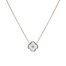 Load image into Gallery viewer, SS Yellow gold Plated &amp; Solid White Ceramic Flower on fine chain
