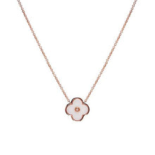 Load image into Gallery viewer, SS Yellow gold Plated &amp; Solid White Ceramic Flower on fine chain
