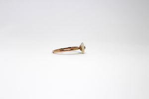 9ct Rose Gold Mother of Pearl and Diamond Ring