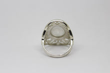 Load image into Gallery viewer, SS Rainbow Moonstone Ring
