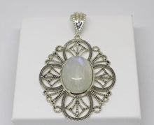 Load image into Gallery viewer, SS Rainbow Moonstone Necklace
