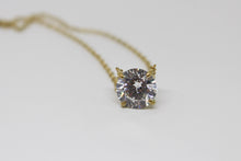 Load image into Gallery viewer, SS Gold Plated CZ  Necklace
