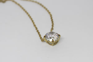 SS Gold Plated CZ  Necklace