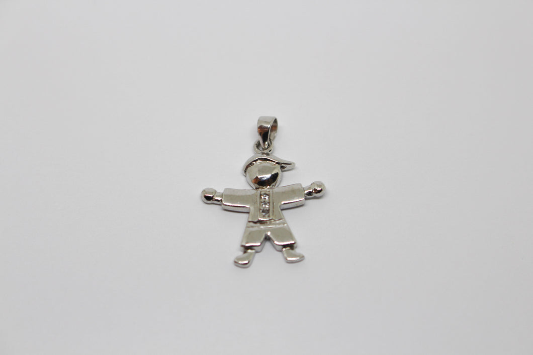 Sterling Silver People Pendant