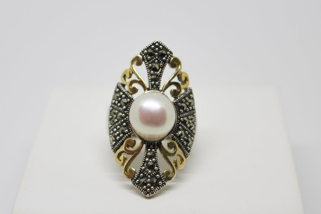 SS FWP Marcasite Ring