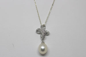 SS FW Pearl & CZ Necklace