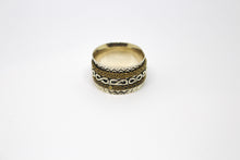 Load image into Gallery viewer, Sterling Silver Two Tone Spinner Ring
