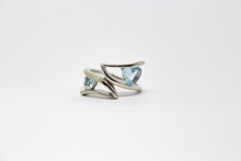 Load image into Gallery viewer, SS Blue Topaz Ring
