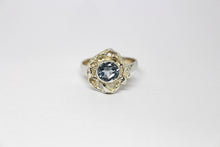 Load image into Gallery viewer, SS Blue Topaz Ring
