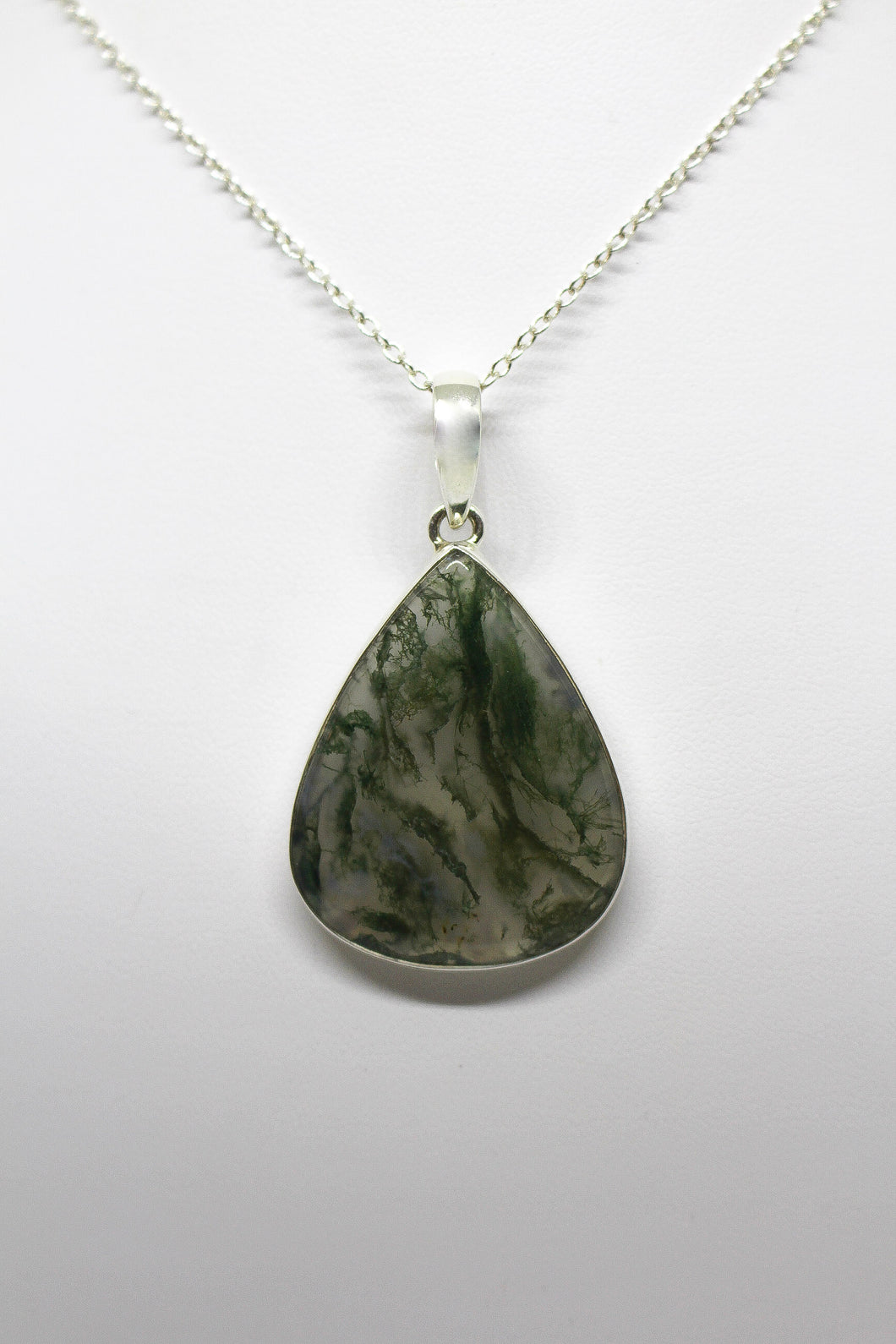 SS Moss Agate Necklace