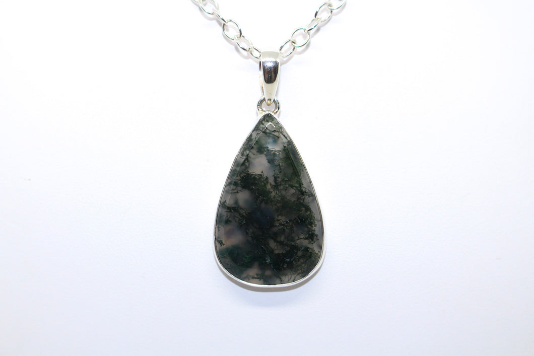 SS Moss Agate Necklace