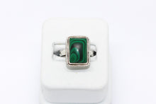 Load image into Gallery viewer, SS Malachite Ring
