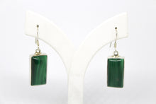 Load image into Gallery viewer, SS Malachite Earrings
