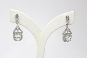 SS CZ Fancy Drop Earrings