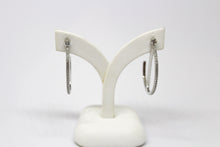 Load image into Gallery viewer, SS CZ Hoop Earrings
