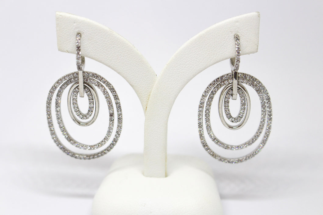 SS Multi Oval Drop Earrings