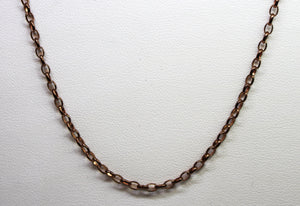 9ct RG Oval Belcher Chain