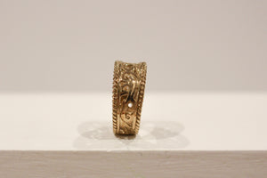 9ct Yellow Gold Antique Filigree Ring