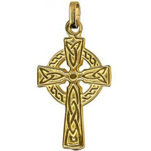 18ct Yellow Gold Celtic Cross Pendant
