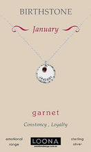 Load image into Gallery viewer, SS Birthstone Necklace
