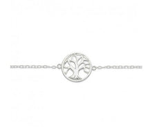 Load image into Gallery viewer, Sterling Silver fine tree of life bracelet
