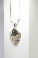 Load image into Gallery viewer, SS  Labradorite &amp; Topaz Necklace
