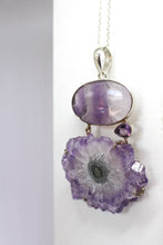 Load image into Gallery viewer, Sterling Silver Amethyst &amp; Stalactite Pendant
