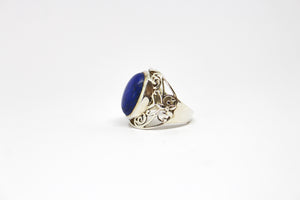 SS Lapis Lazuli Ring