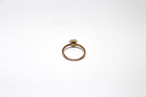 9ct Rose Gold Mother of Pearl and Diamond Ring