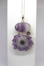 Load image into Gallery viewer, Sterling Silver Amethyst &amp; Stalactite Pendant
