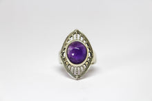 Load image into Gallery viewer, SS Amethyst Ring
