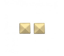 Load image into Gallery viewer, Sterling silver pyramid stud
