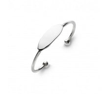 Load image into Gallery viewer, Tiny Treasures Sterling Silver ID Cuff Bangle
