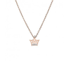Tiny Treasures Sterling Silver Crown Necklace