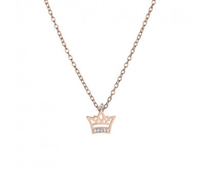 Tiny Treasures Sterling Silver Crown Necklace